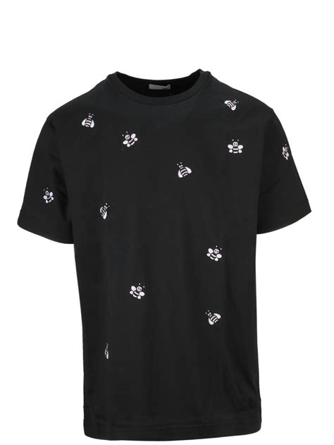 dior t shirt bee logo|Dior bee shirt poplin.